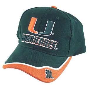 Miami Hurricanes Green Loud & Large Hat:  Sports & Outdoors