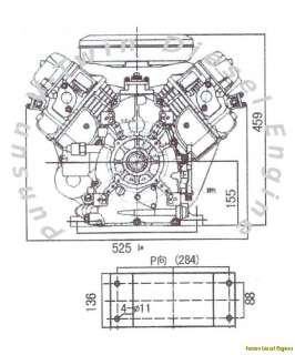 FACTORY DIRECT PUNSUN VT836 18 HP V TWIN DIESEL ENGINE  
