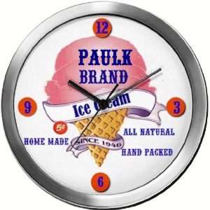  PAULK 14 Inch Ice Cream Metal Clock Quartz Movement 