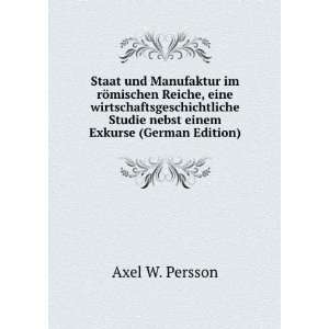   einem Exkurse (German Edition) (9785874263485) Axel W. Persson Books