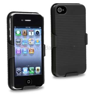   Case Belt Clip Holster with Stand for iPhone 4G 4S 4 4GS BLACK  