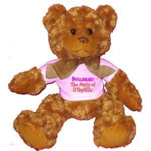  Phyllisology The Study of Phyllis Plush Teddy Bear with 