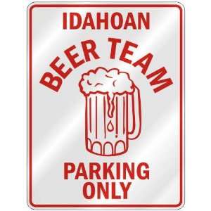   BEER TEAM PARKING ONLY  PARKING SIGN STATE IDAHO: Home Improvement