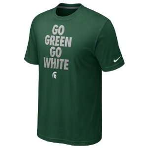  Michigan State Spartans Green Nike Elite Motto T Shirt 