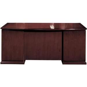  72 Wood Veneer Bow Front Desk HHA001: Office Products