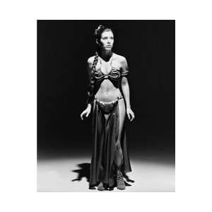  Star Wars Princess Leia in Slave Outfit Black and White 