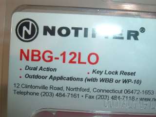 New Notifier Dual Action Pull Station NBG 12LO  