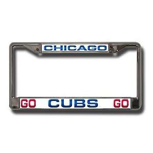  Chicago Cubs Go Cubs Go Metal License Plate Frame Sports 