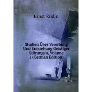   StÃ¶rungen, Volume 1 (German Edition) Ernst RÃ¼din Books