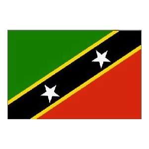  St. Kitts & Nevis Flag Nylon 3 ft. x 5 ft.