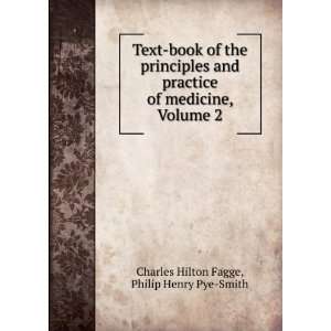   medicine, Volume 2 Philip Henry Pye Smith Charles Hilton Fagge Books