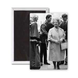  Queen Mother and Prince Charles   3x2 inch Fridge Magnet 
