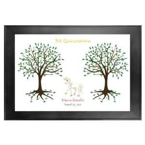  Quinceanera Guest Book Tree # 2 (2) Unicorn 24x36 For 