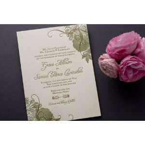   Vintage Rose Wedding Invitations by CECI