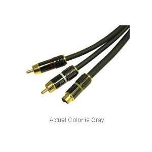  CABLES TO GO 3ft Sonicwave S Video + RCA Audio Cable 