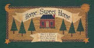 Home Sweet Home Primitive Linda Spivey Framed Picture  