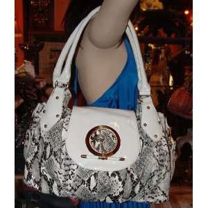 Tote Celebrity Style Handbag Designer Inspired Handbag Purse Bag White