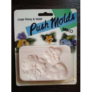  Large Pansy & Violet Push Molds Arts, Crafts & Sewing