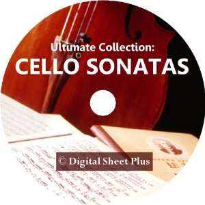  Cello Sonatas Sheet Music Ultimate Collection Cd Musical Instruments