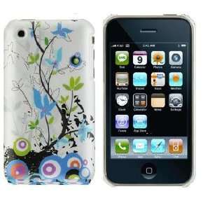    Rubber Rear case White Spring Flower for Iphone 3g/3gs Electronics