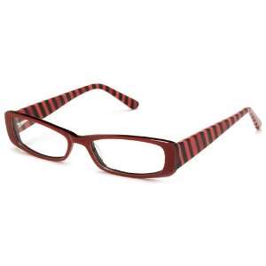  A.J Morgan Hip Hanna Black/Red Reading Glasses: Health 