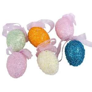   Colored Easter Egg Ornaments   12 Total Eggs: Arts, Crafts & Sewing