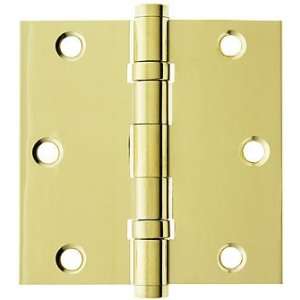   Rubbed Bronze Hinges. 3 1/2 Ball Bearing Door Hinge With Button Tips