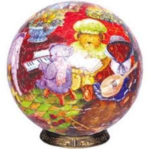   A1008_6 Bears Family 6 Inch Puzzle Sphere 240 pc puzzle Toys & Games