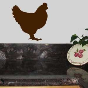ROOSTER CHICKEN Vinyl Wall Room Decal Sticker Kitchen  Color: Coffee 