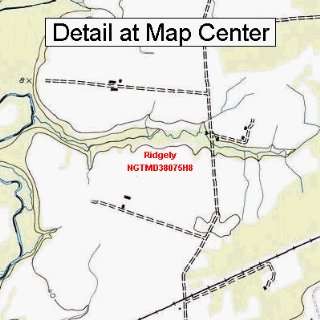 USGS Topographic Quadrangle Map   Ridgely, Maryland (Folded/Waterproof 