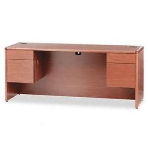 ® 10700 Waterfall Edge Series Kneespace Credenza with Three Quarter 