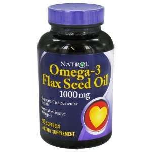  Natrol Heart Health Flax Seed Oil 1,000 mg 90 softgels 