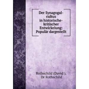    PopulÃ¤r dargestellt Dr Rothschild Rothschild (David ) Books