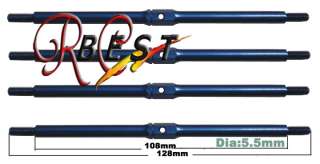 Traxxas Revo 2.5 / Revo 3.3 Turnbuckle Rods for Front and Rear   Blue
