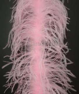 2plys 72 Baby Pink Ostrich Feather Boa A+ Quality  