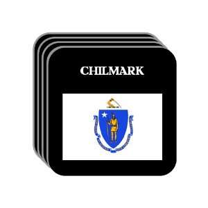  US State Flag   CHILMARK, Massachusetts (MA) Set of 4 Mini 