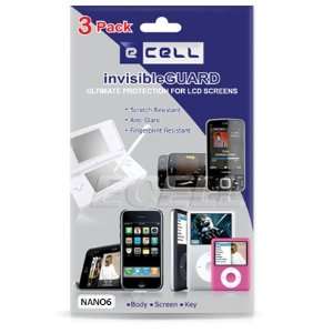  Ecell   3 x MIRROR LCD SCREEN PROTECTOR FOR iPOD NANO 6G 