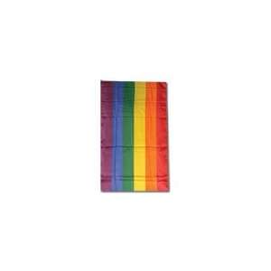  12 x 18 Cloth Rainbow Pride Flag Glued on 23 Wooden 