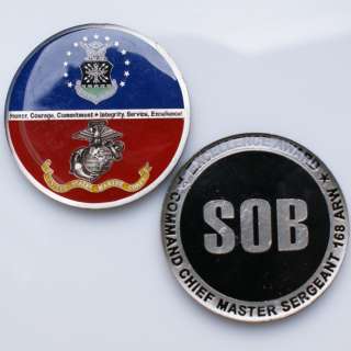 COMMAND CHIEF MASTER SERGEANT SOB CHALLENGE Coin  