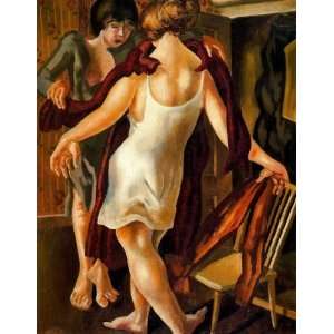   Oil Reproduction   Stanley Spencer   32 x 42 inches   Choosing a Dress