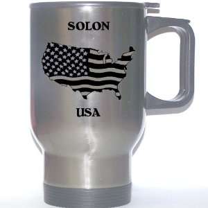  US Flag   Solon, Ohio (OH) Stainless Steel Mug: Everything 