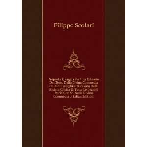   Se . Sulla Divina Commedia . (Italian Edition): Filippo Scolari: Books