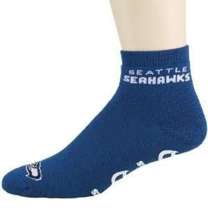  NFL Seattle Seahawks Pacific Blue Slipper Socks Sports 
