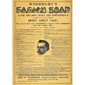 1893 Ad John Woodbury Facial Soap Skin Beauty Health   Original Print 