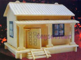 Woodcraft Construction Kit Wood Model Wafuutaku House  