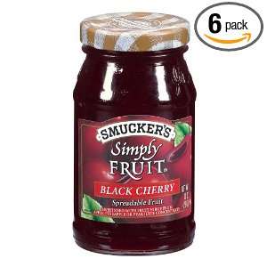 Smuckers Simply Fruit Black Cherry Spreadable Fruit, 10 Ounce (Pack 