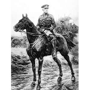  Sir Samuel Hughes on Horseback; France, 1916 Photographic 