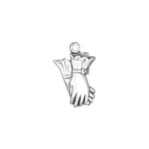  Sterling Silver Gloves Charm Arts, Crafts & Sewing