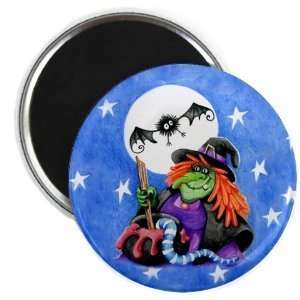 Creative Clam Witchs Brew Halloween Original Art 2.25 Inch Fridge 