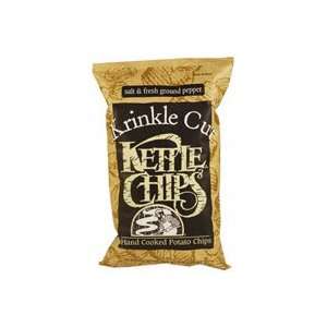 Kettle Brand, Salt & Fresh Pepper Krinkle Cuts, 12/8.5 Oz  